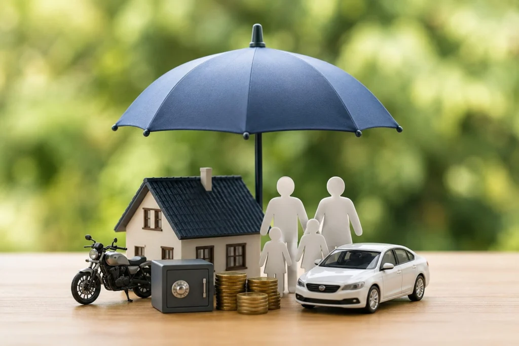 Personal insurance protection including home, auto, motorcycle, family, and financial coverage