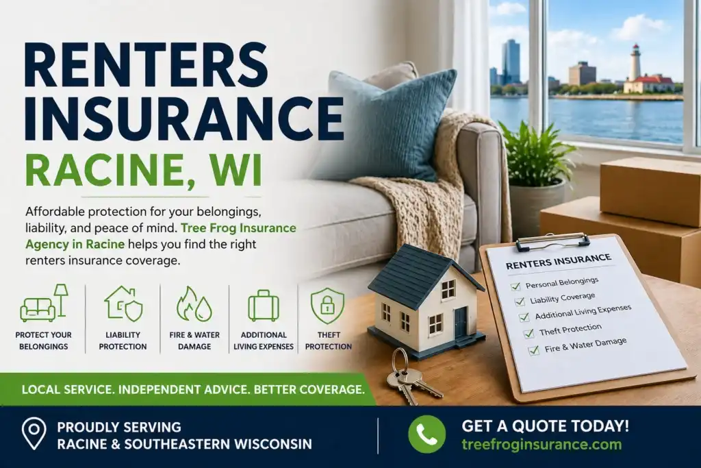 Renters insurance in Racine, WI for belongings and liability protection
