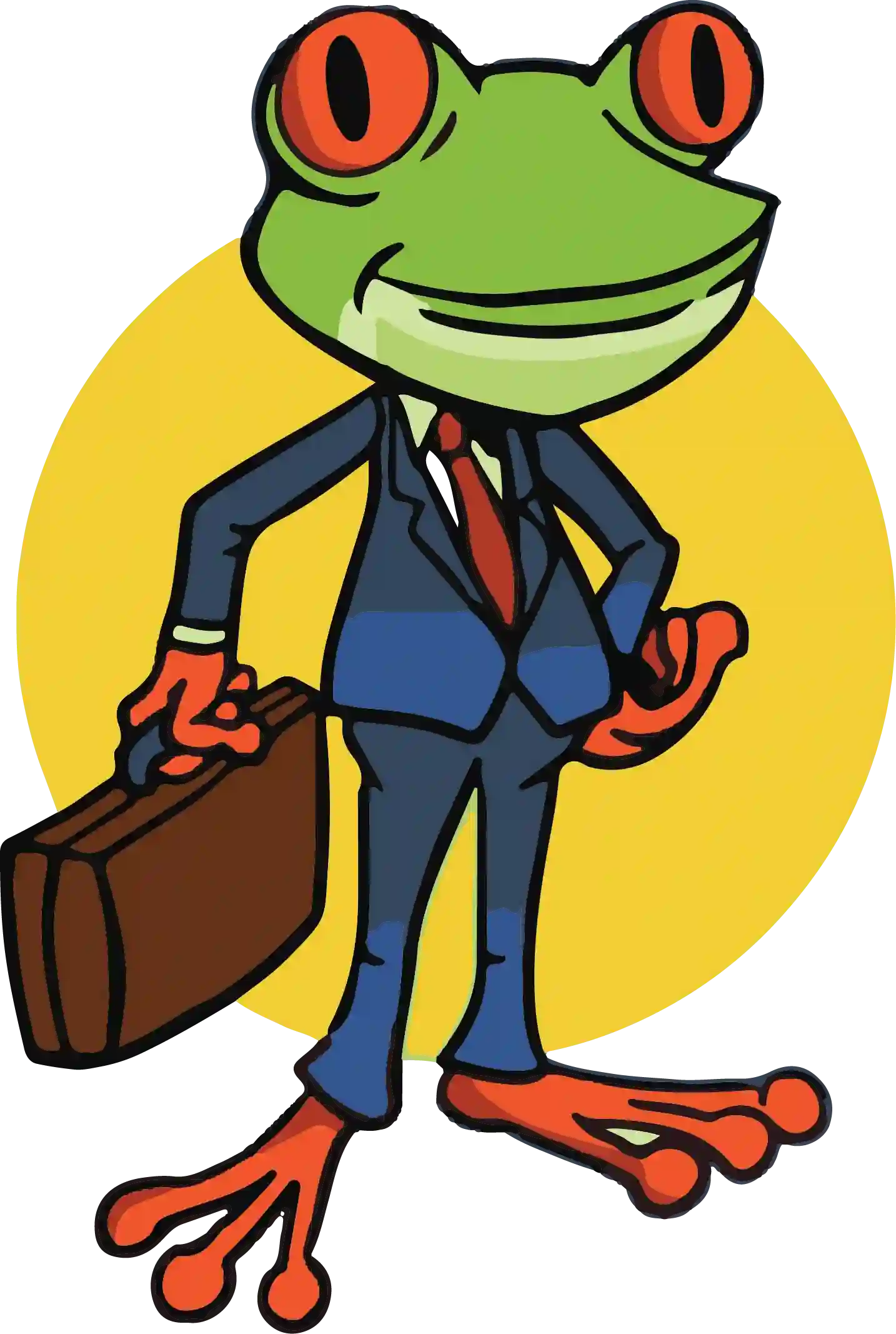 Tree Frog Insurance mascot representing the independent insurance agency